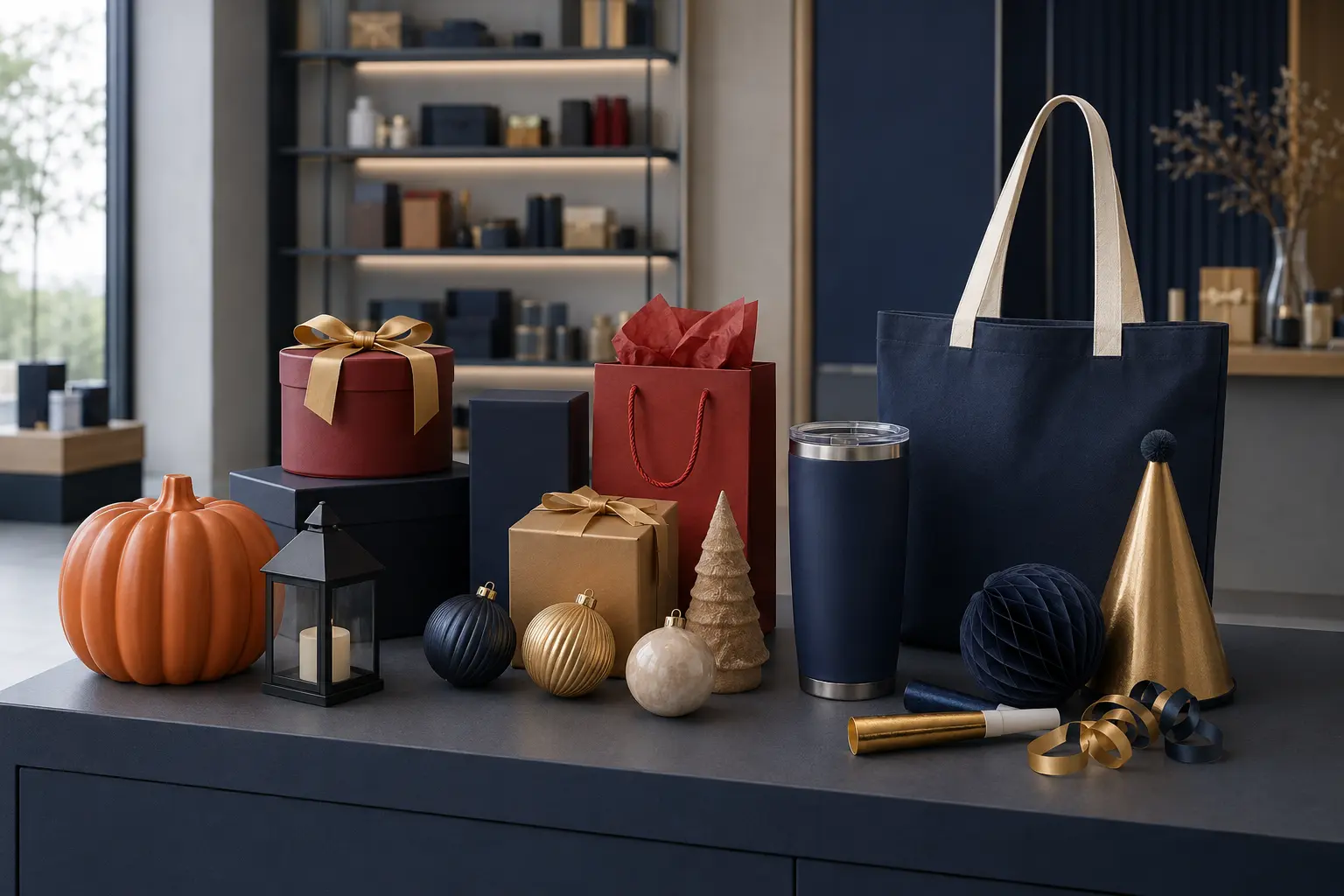 Seasonal and promotional products arranged for international retail sourcing